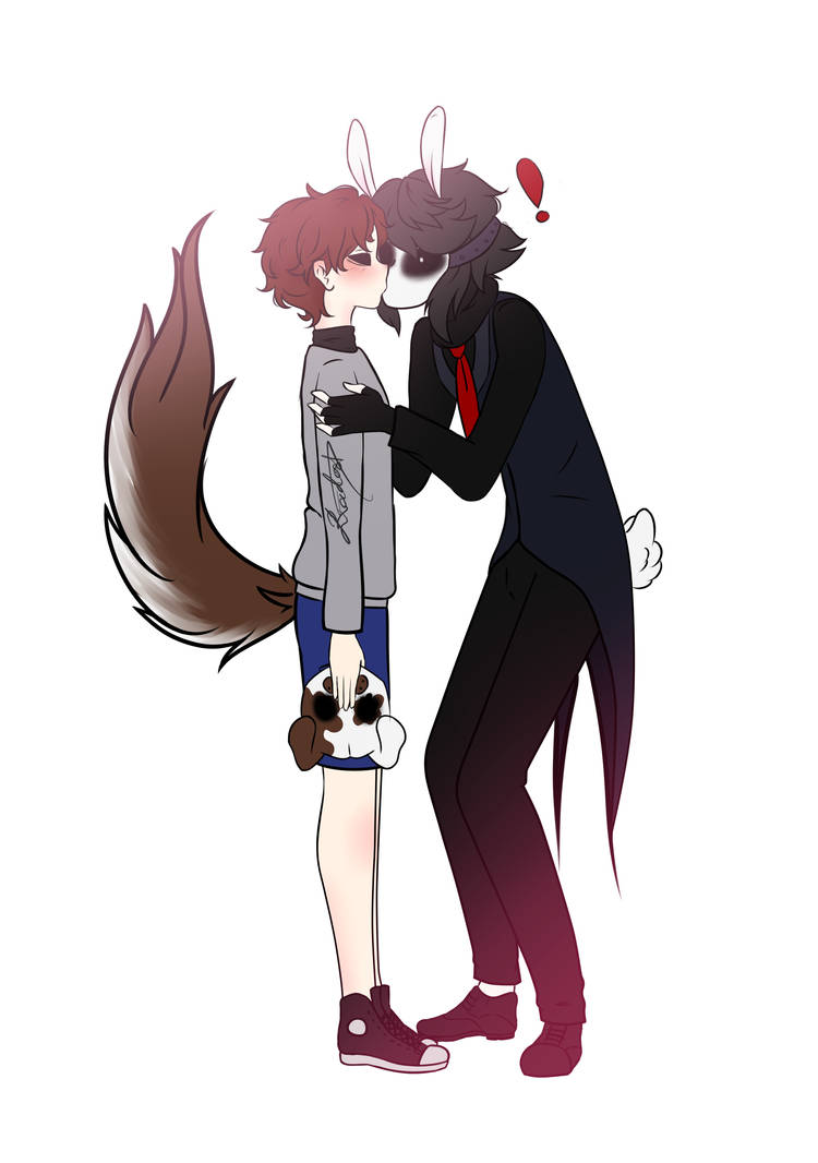 (Mr.Whiskers Horror Game) Nick kissing B.Rabbit by AvalonYellowFox on