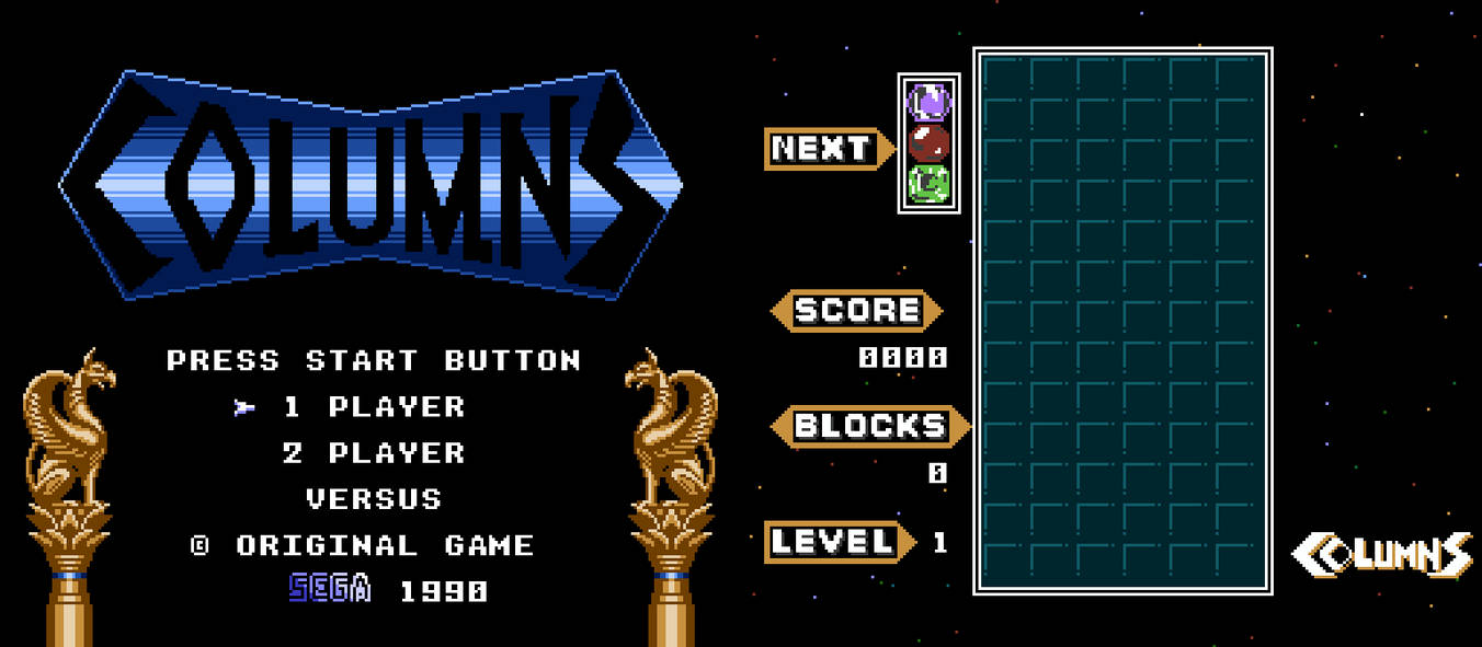 Columns (Master System) - NES by RetroReimagined on DeviantArt