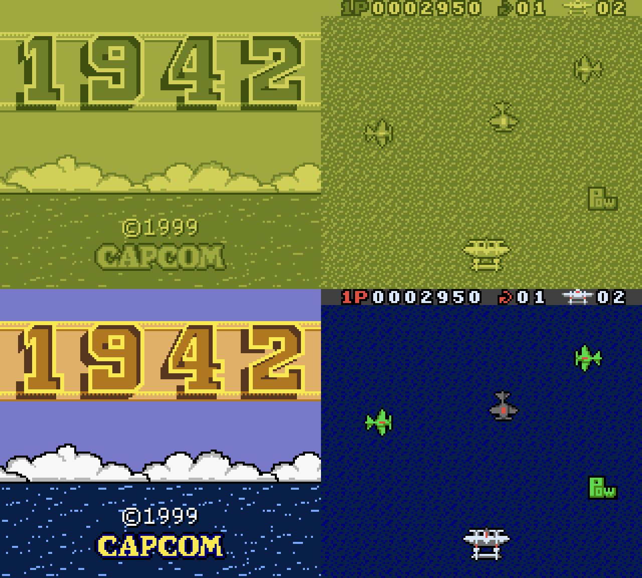 1942 (GBC) - Game Boy + Super Game Boy by RetroReimagined on