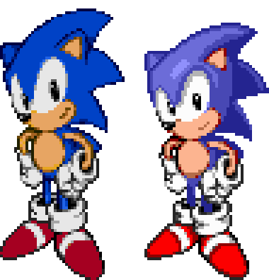 Pixilart - A detailed Sonic 1 sprite by Diam0nddude