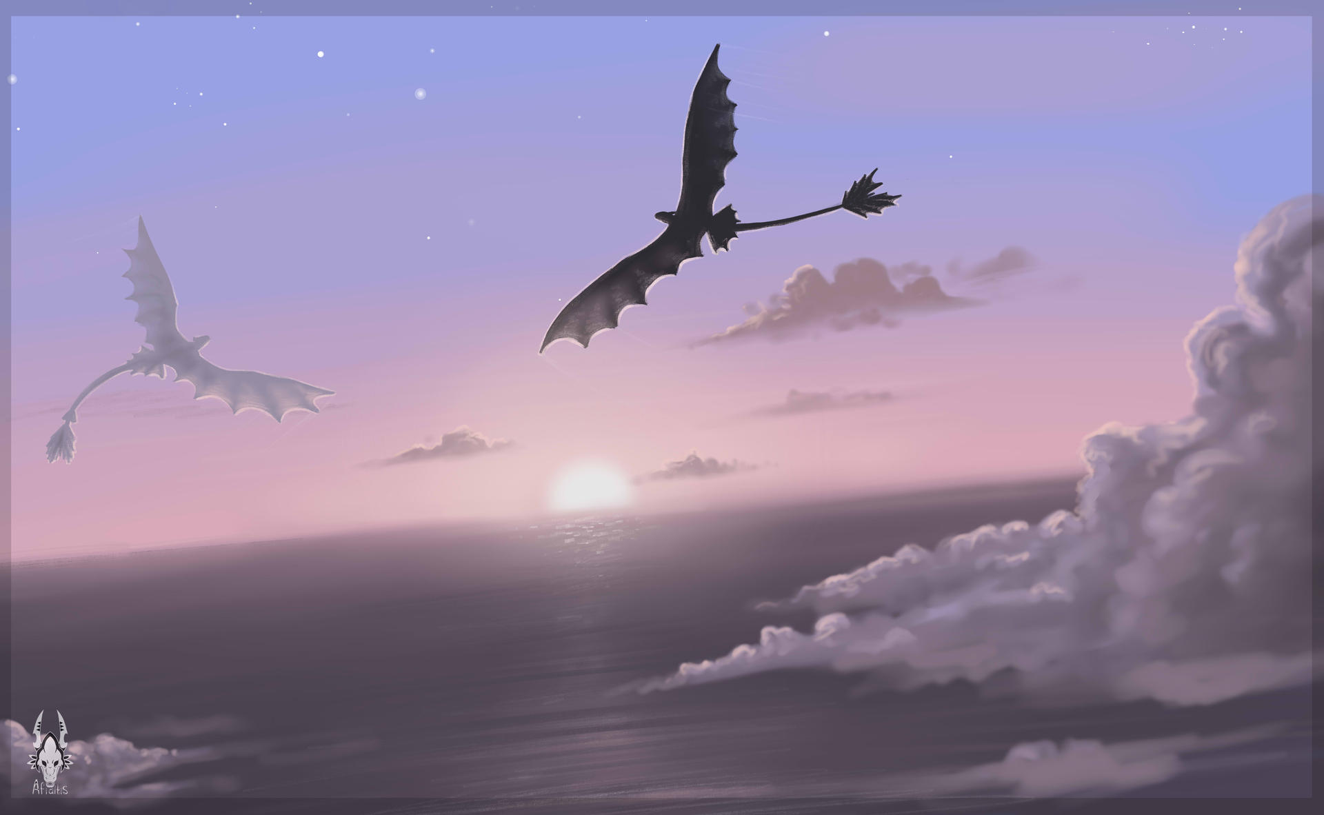 How to train your Dragon3 Toothless and Light Fury by Afialtis on ...