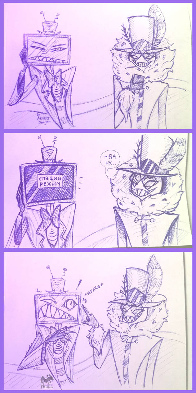 Hazbin Hotel Vox and Valentino by Afialtis on DeviantArt