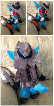 Sir Aaron costume for Lucario Plush