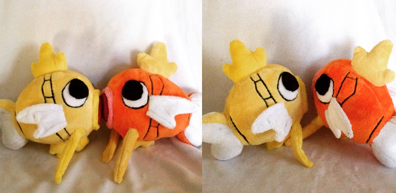 Normal and Shiny Magikarp Plush