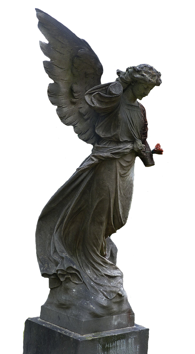 Angel Statue stock PNG 2