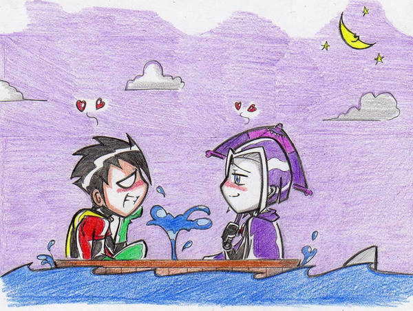 Rae and Robin boating by TitansAnonymous on DeviantArt