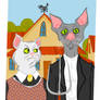 American Gothic Cats