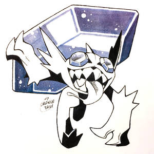 Inktober Day 1 - Mega Sableye