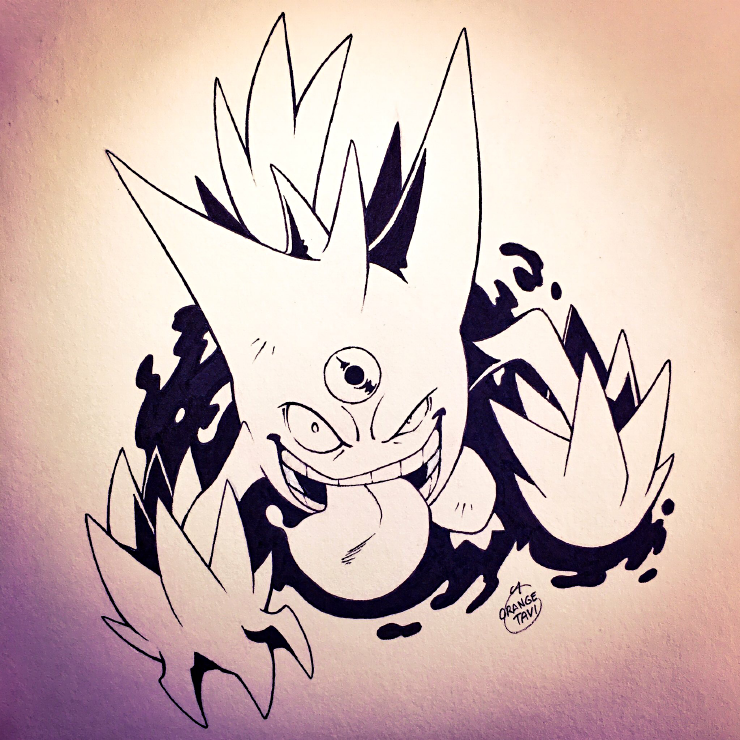 Inktober Day 8 - Mega Gengar by Orangetavi on DeviantArt