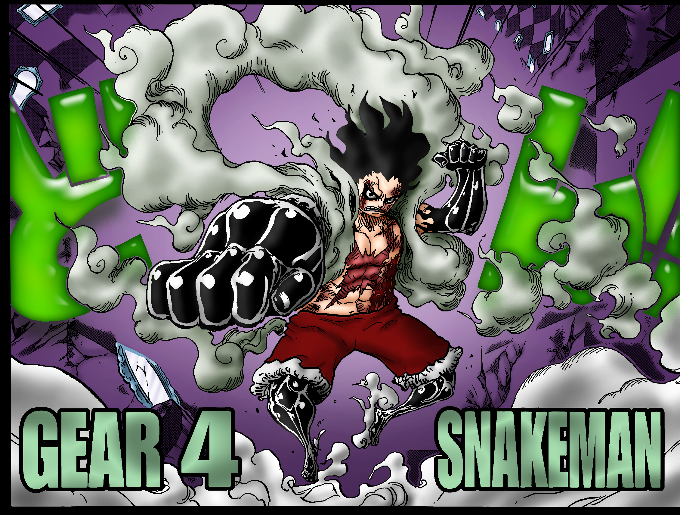 One Piece Coloring Luffy Gear Fourth Snakeman By Dooperco On Deviantart One Piece Coloring Luffy Gear Fourth Snakeman By Dooperco On Deviantart