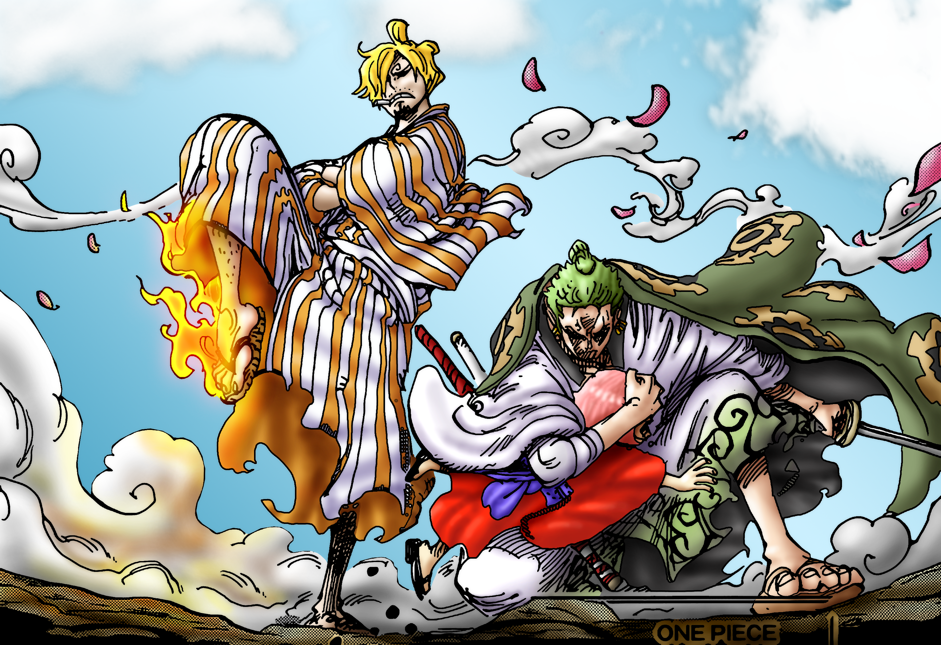 One Piece #1072 coloring 01 by belenbreton on DeviantArt