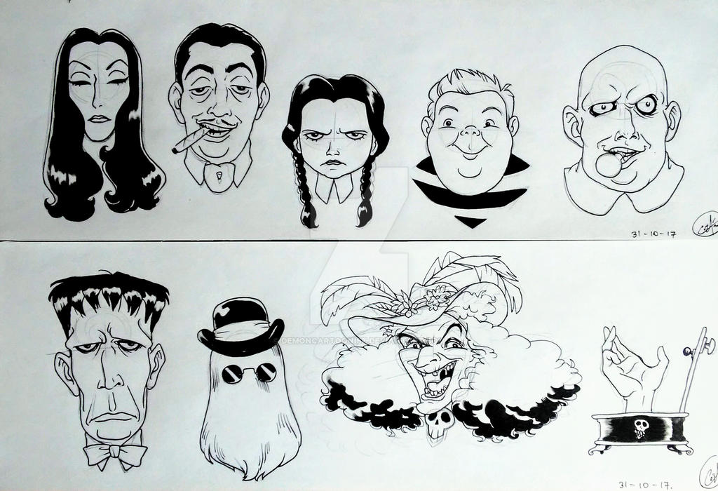 Download The Addams Family by DemonCartoonist on DeviantArt