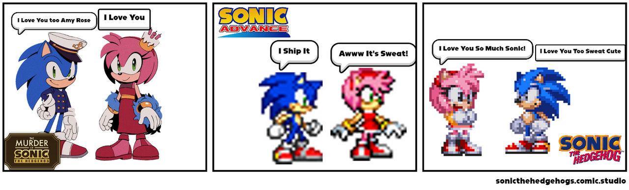 RGX 🌟 on X: @robnmccormack Sonic and Amy have a pretty good relationship  within the comics and they seem to have really good chemistry / enjoy  eachother's company. Whether SEGA allows Ian (