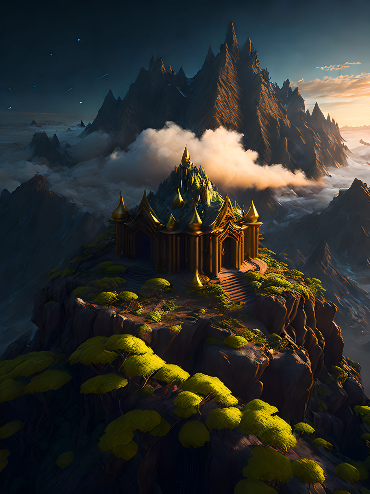 Magical Temple Magical temple by aiartdesign on DeviantArt