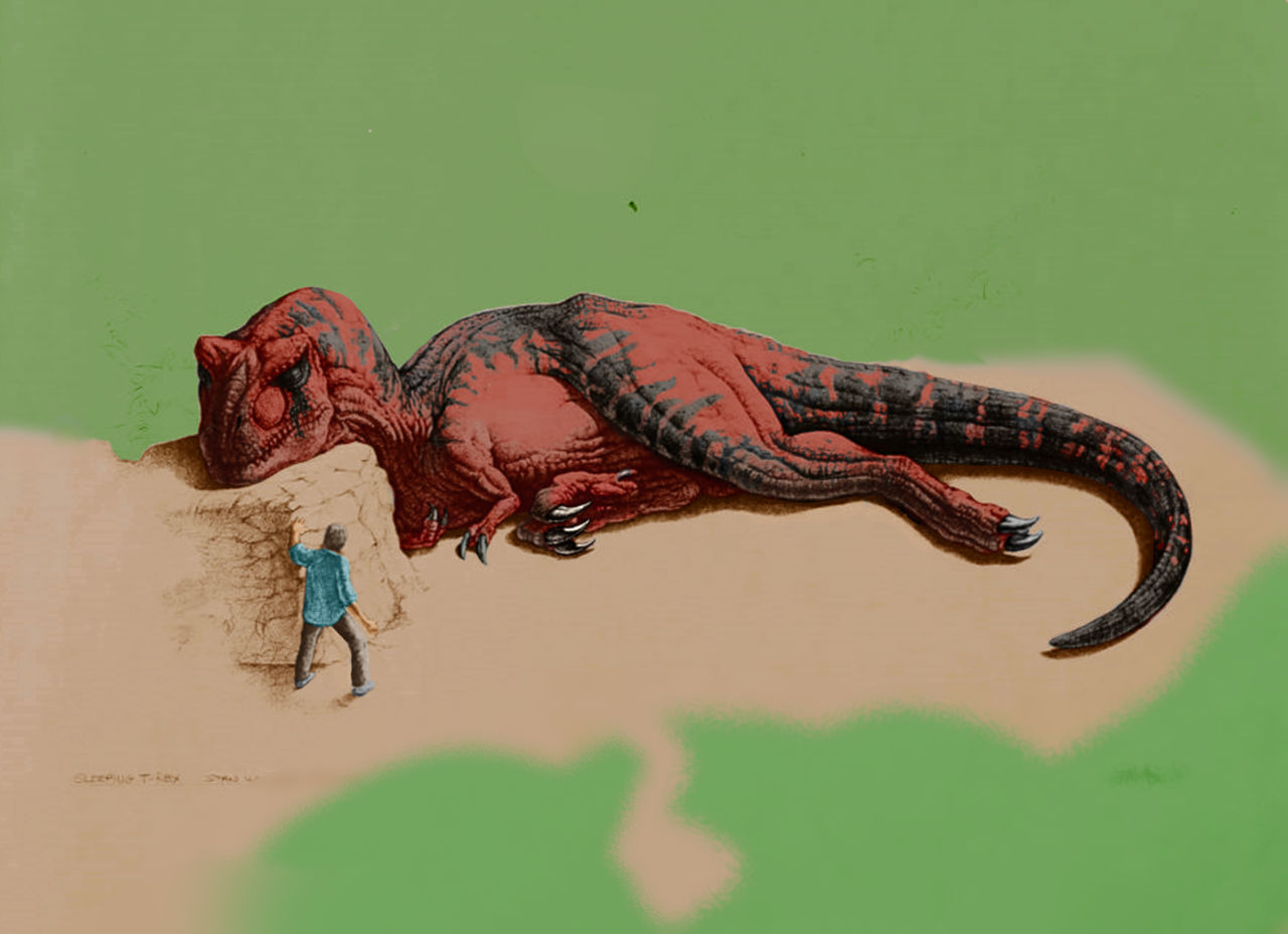 T. Rex Position Jurassic Park Novel Sleeping T Rex by Veliciraptus on DeviantArt