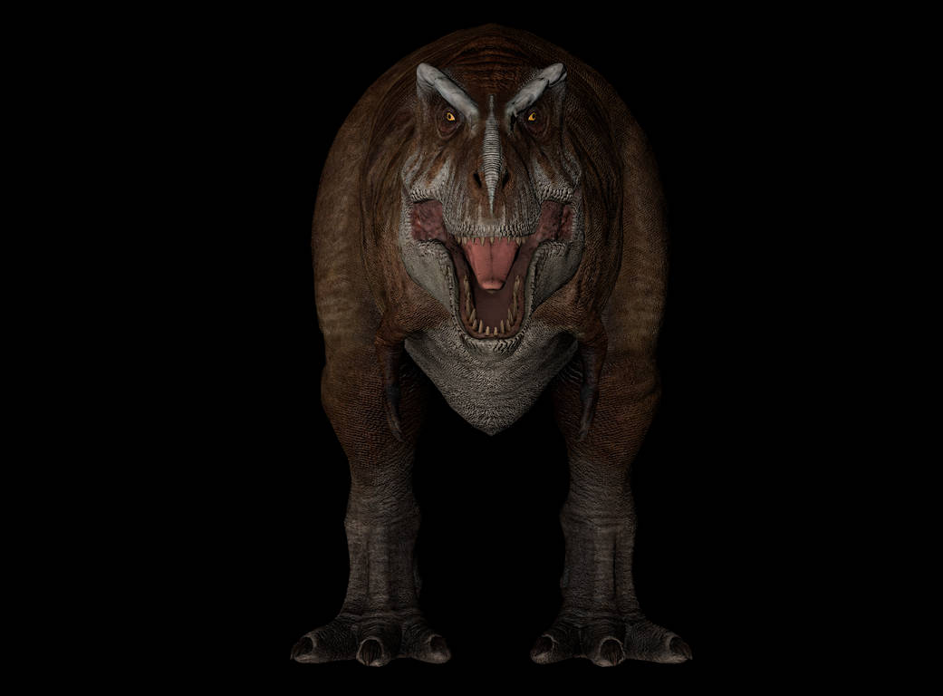 Tyrannosaurus from Prehistoric Planet frontal. by Groxyraptus-rex on