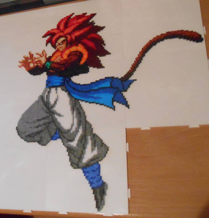 SSJ4 Gogeta Perler Sprite