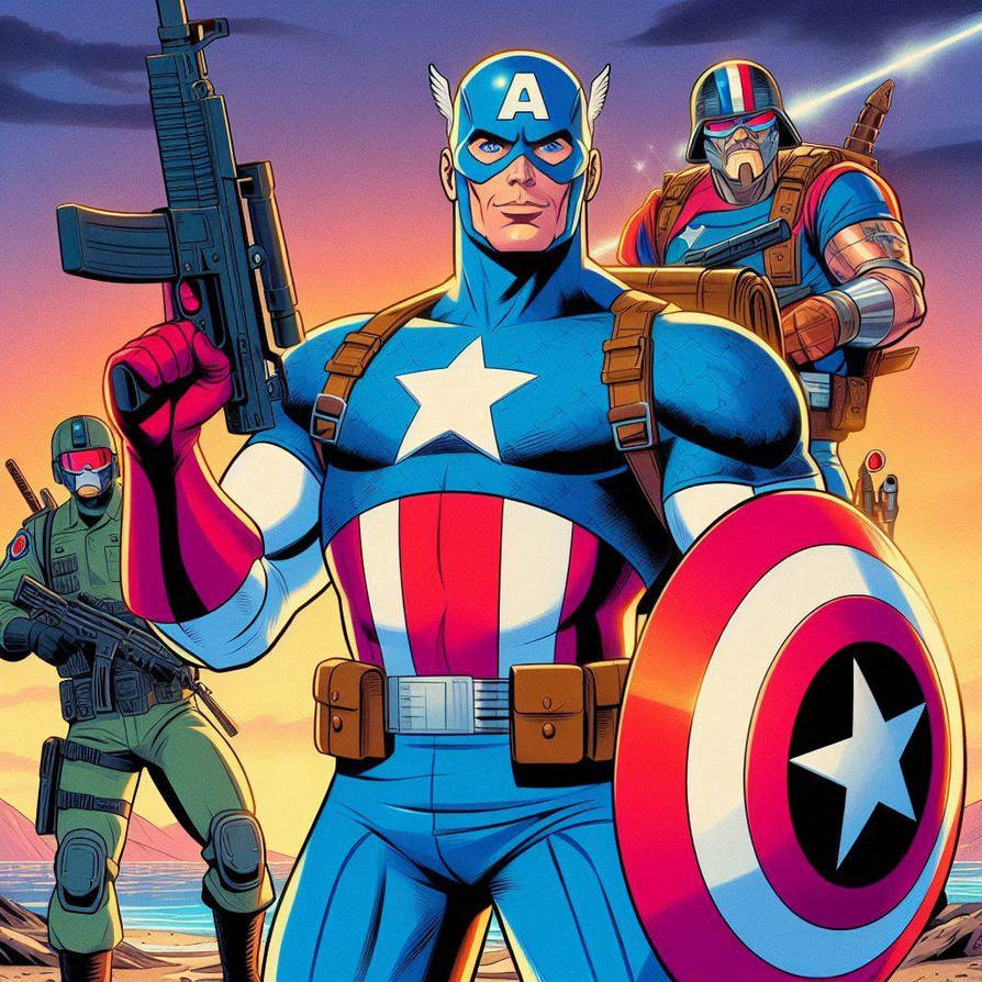 Gi Joe Style Captain America (GI Joe style) by VinnyTovar2005 on DeviantArt
