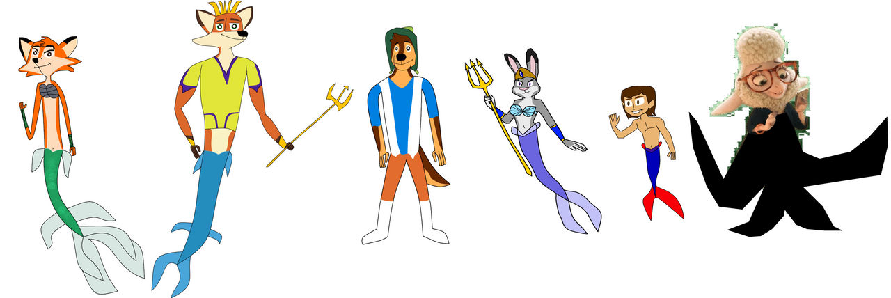 The Little Mer-Vixen cast of characters by VinnyTovar2005 on DeviantArt
