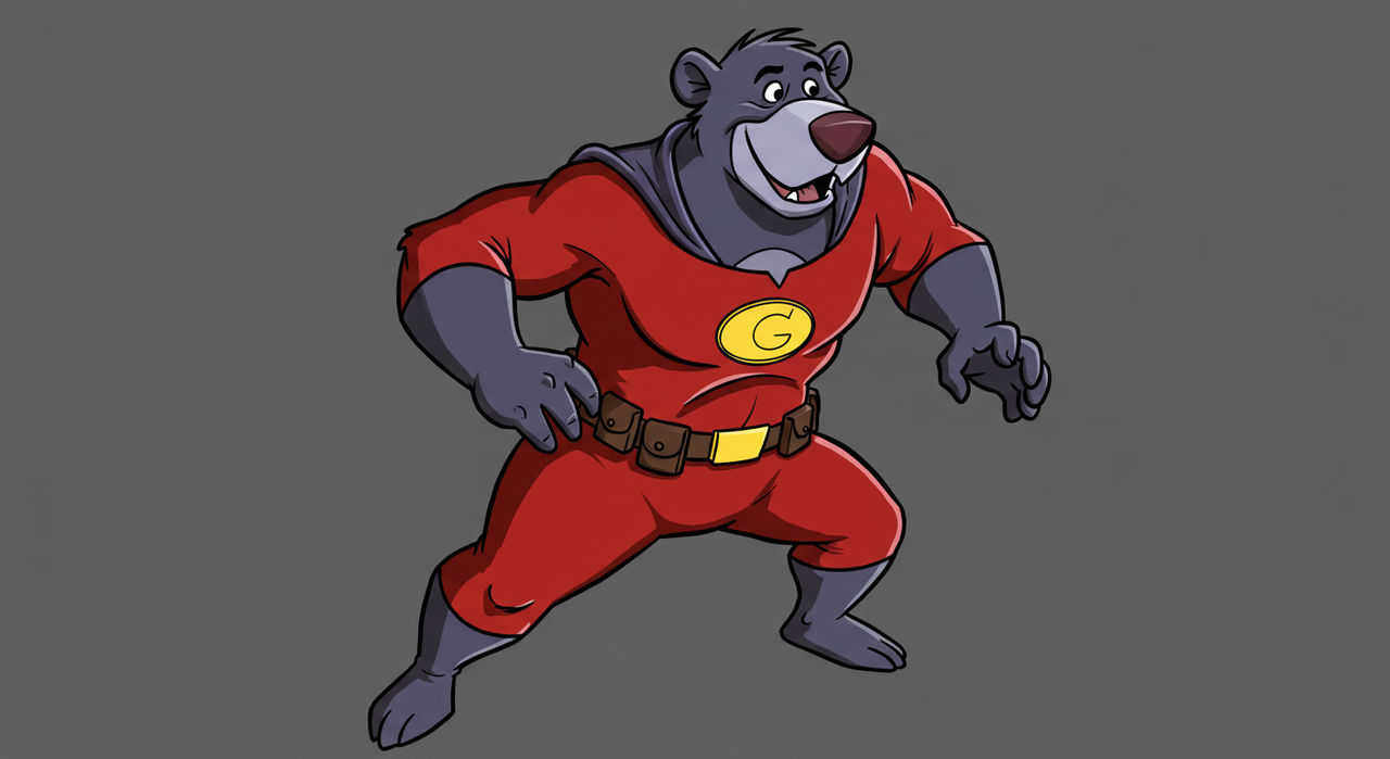 Baloo Render Baloo as the Superhero by VinnyTovar2005 on DeviantArt