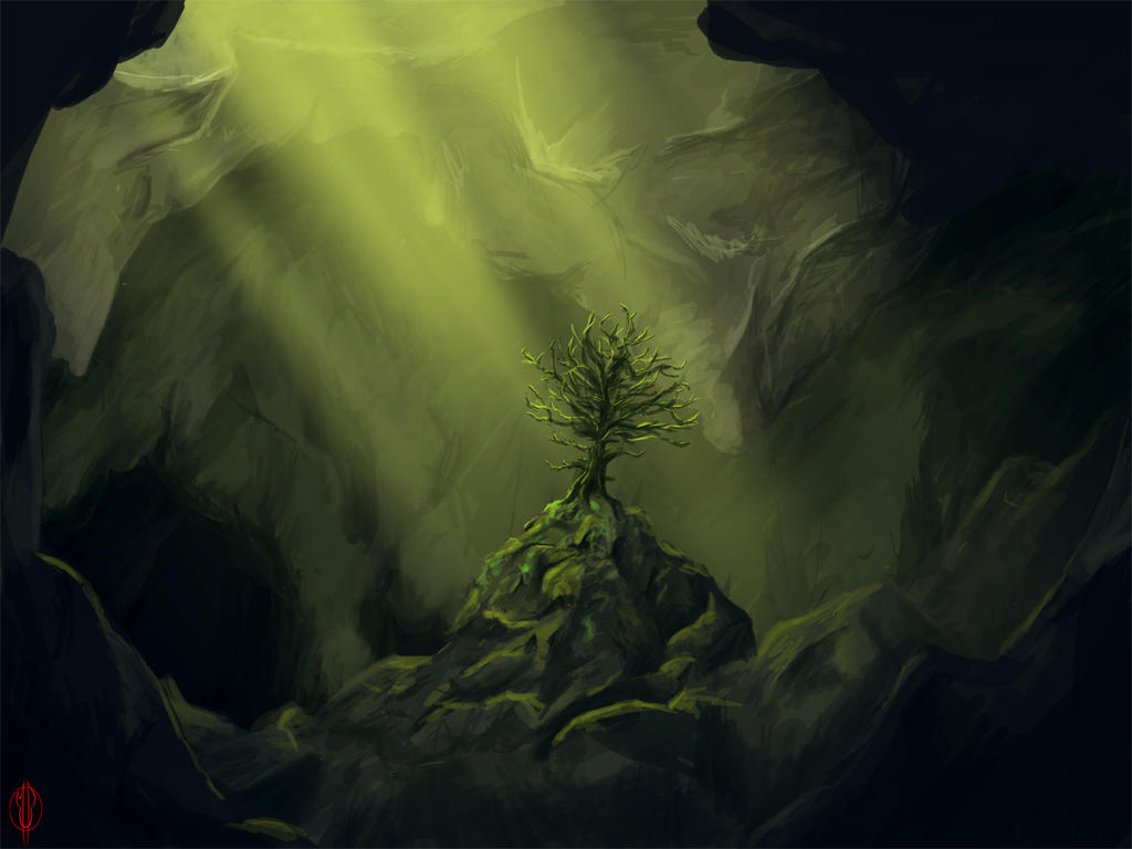 Tree In Cave Tree In A Cave by 0mup on DeviantArt