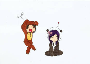 Panda And Kuma - silly chibi's