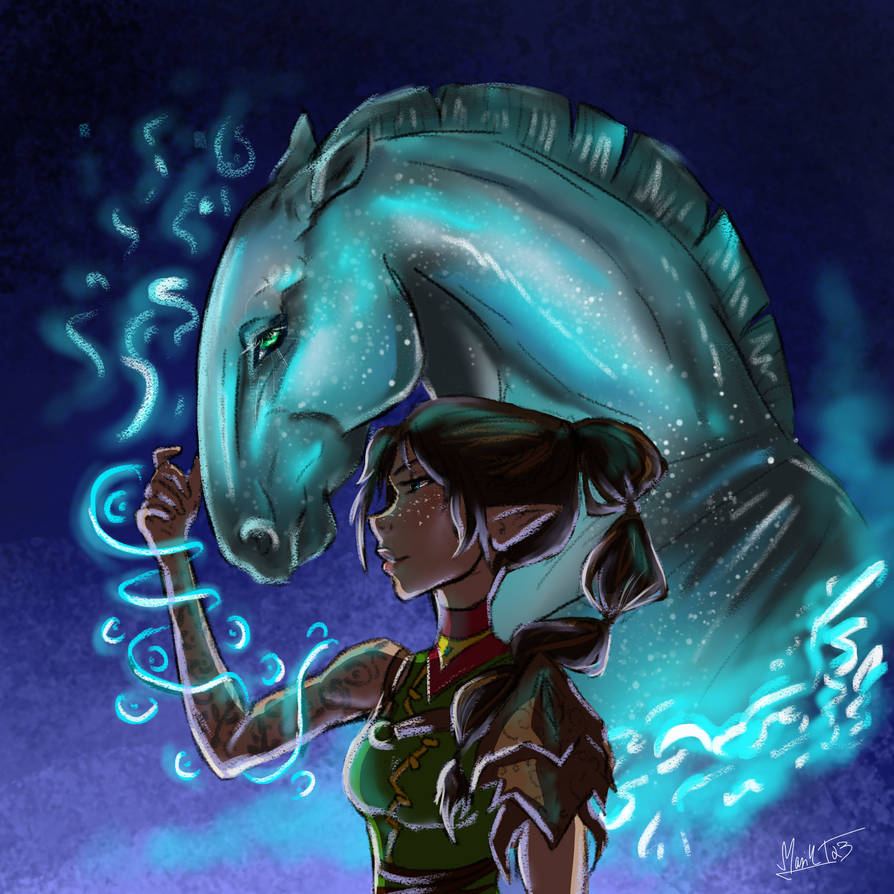 Amari Using Magic doing some magic by Mari4art123 on DeviantArt