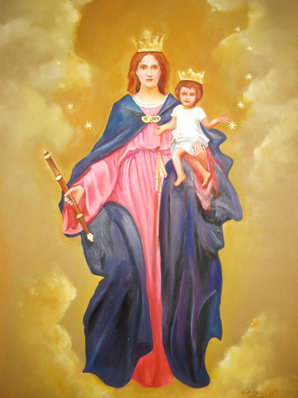 Maria zamora sus muchachos. Maria Auxiliadora. Virgin Maria Auxiliadora. Богородица арт.