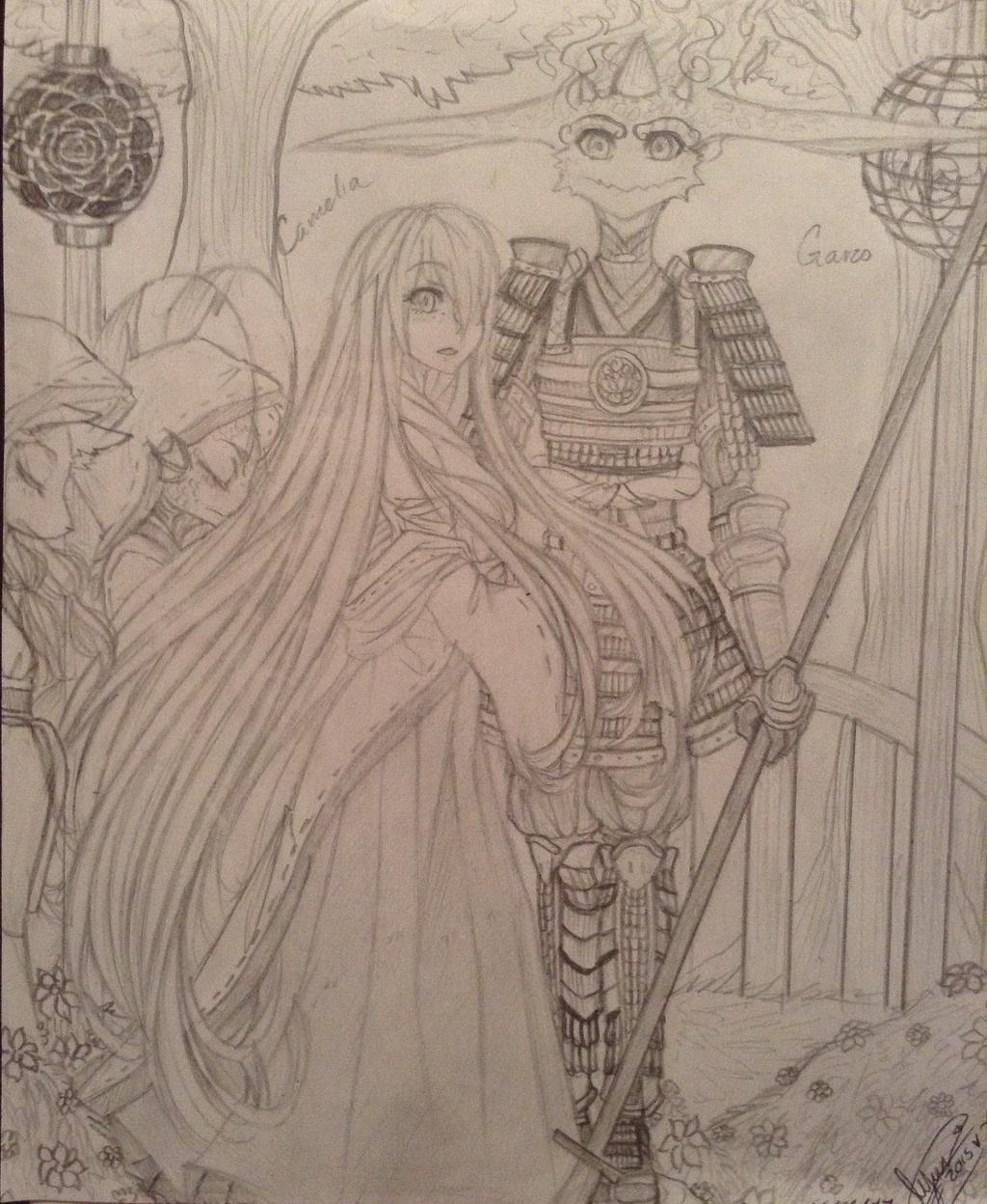 A princesas priestess and The protective samurai