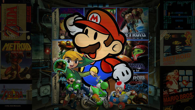 Nintendo desktop collage