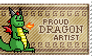 Proud Dragon Artist -stamp-