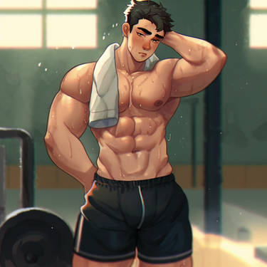 Shirtless hockey players by FreeBodies on DeviantArt