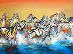 zebras by 0becomingX