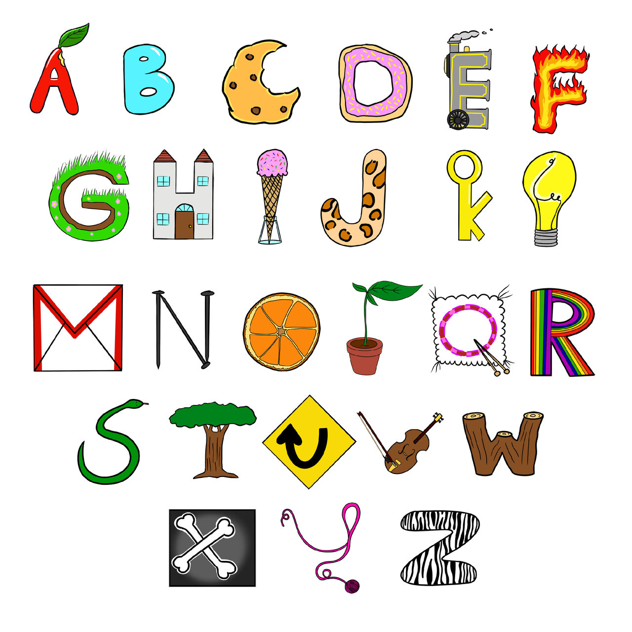 Whimsical Alphabet by tabel0421 on DeviantArt