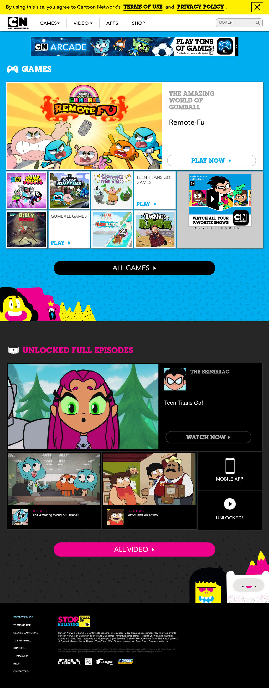 Old Cartoon Network Website Updated by happaxgamma on DeviantArt