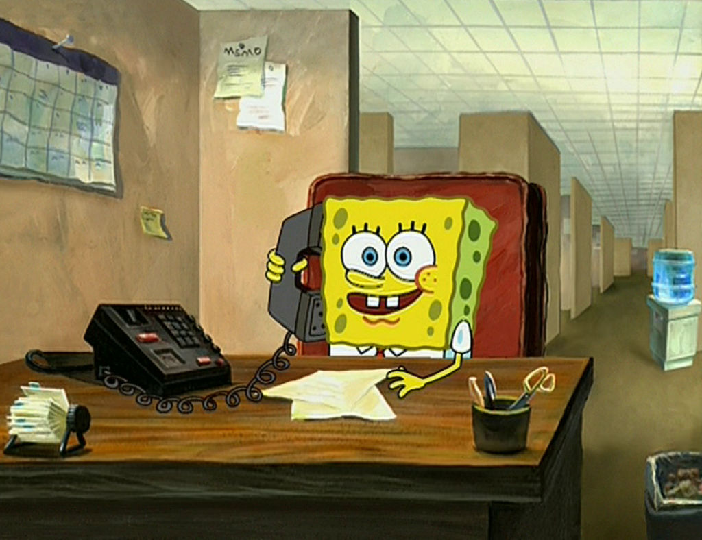 Spongebob At Work by happaxgamma on DeviantArt