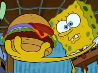 Spongegar Realizes Spongebob Realizes He Made A Krabby Patty by happaxgamma on DeviantArt