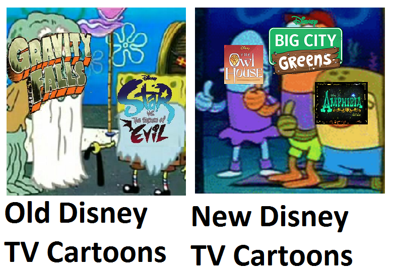 Old Vs New Disney Tv Cartoons With Spongebob by happaxgamma on DeviantArt Old Vs New Disney Tv Cartoons With Spongebob by happaxgamma on DeviantArt