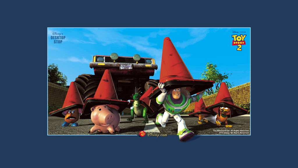 Toy Story 2 Cones Widescreen Wallpaper by happaxgamma on DeviantArt Toy Story 2 Cones Widescreen Wallpaper by happaxgamma on DeviantArt