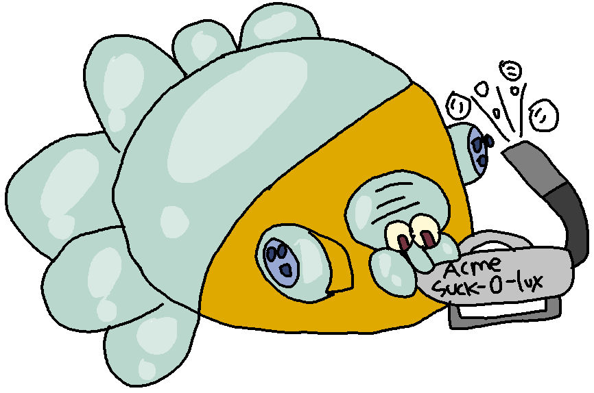 Squpidward Inflation Squidward Vaccum Inflation Digitalized by happaxgamma on DeviantArt
