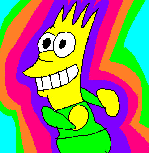 Bart's rainbow tears by Apigirl000 on DeviantArt