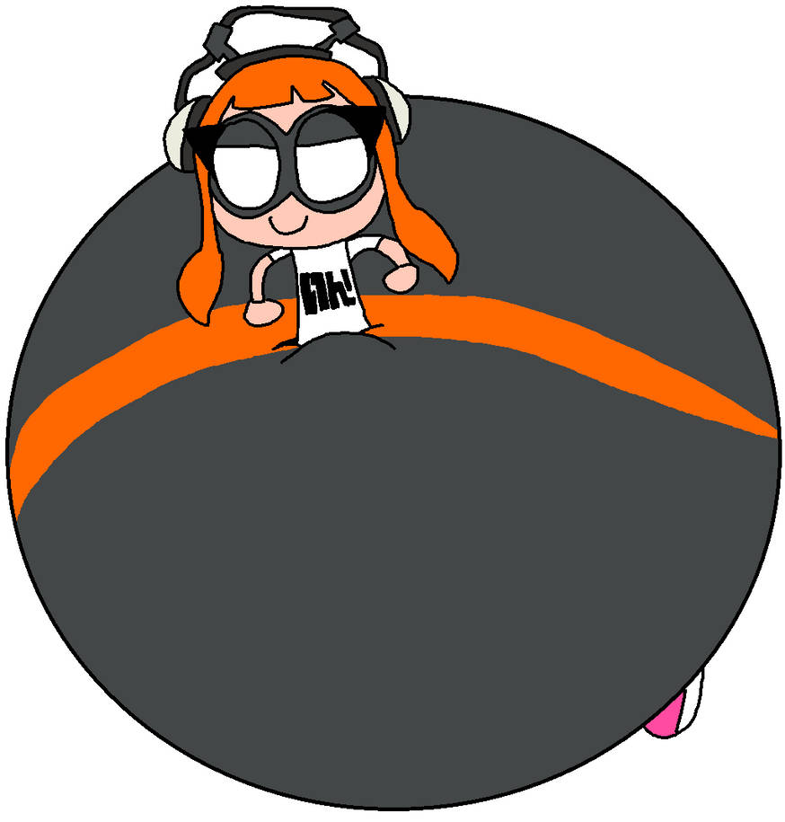 Splatoon Inflated Inkling Girl Flying Pants Inflation by happaxgamma on DeviantArt