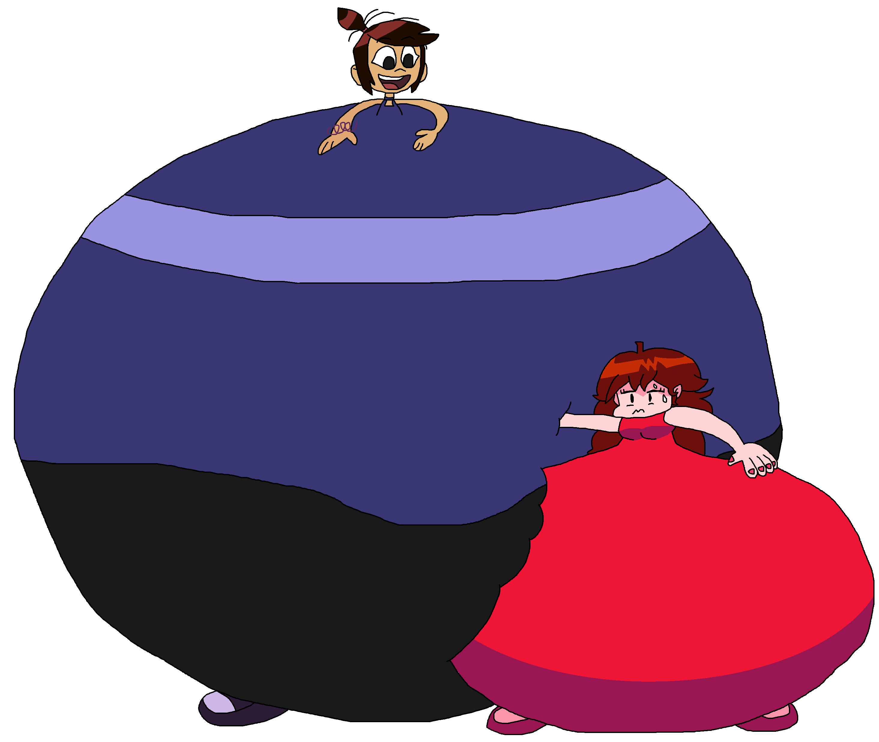 Large Roly Poly Big Roly Poly Molly McGee With Girlfriend by happaxgamma on DeviantArt
