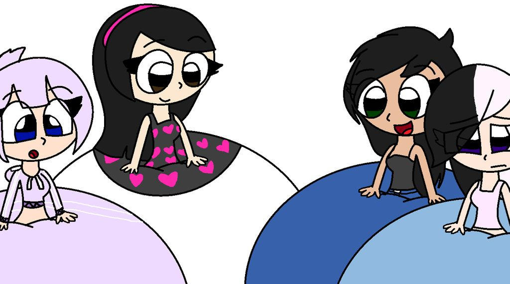 Some Girls With Pants Inflation (Reupload) by happaxgamma on DeviantArt