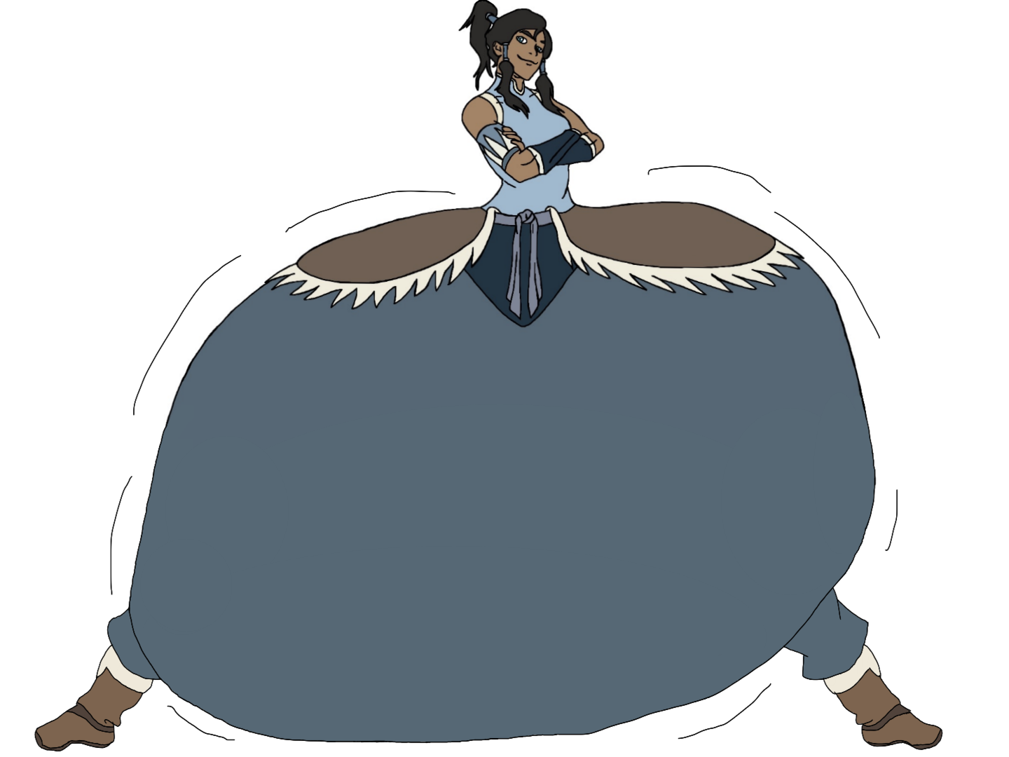Korra Pants Inflation Colored by happaxgamma on DeviantArt