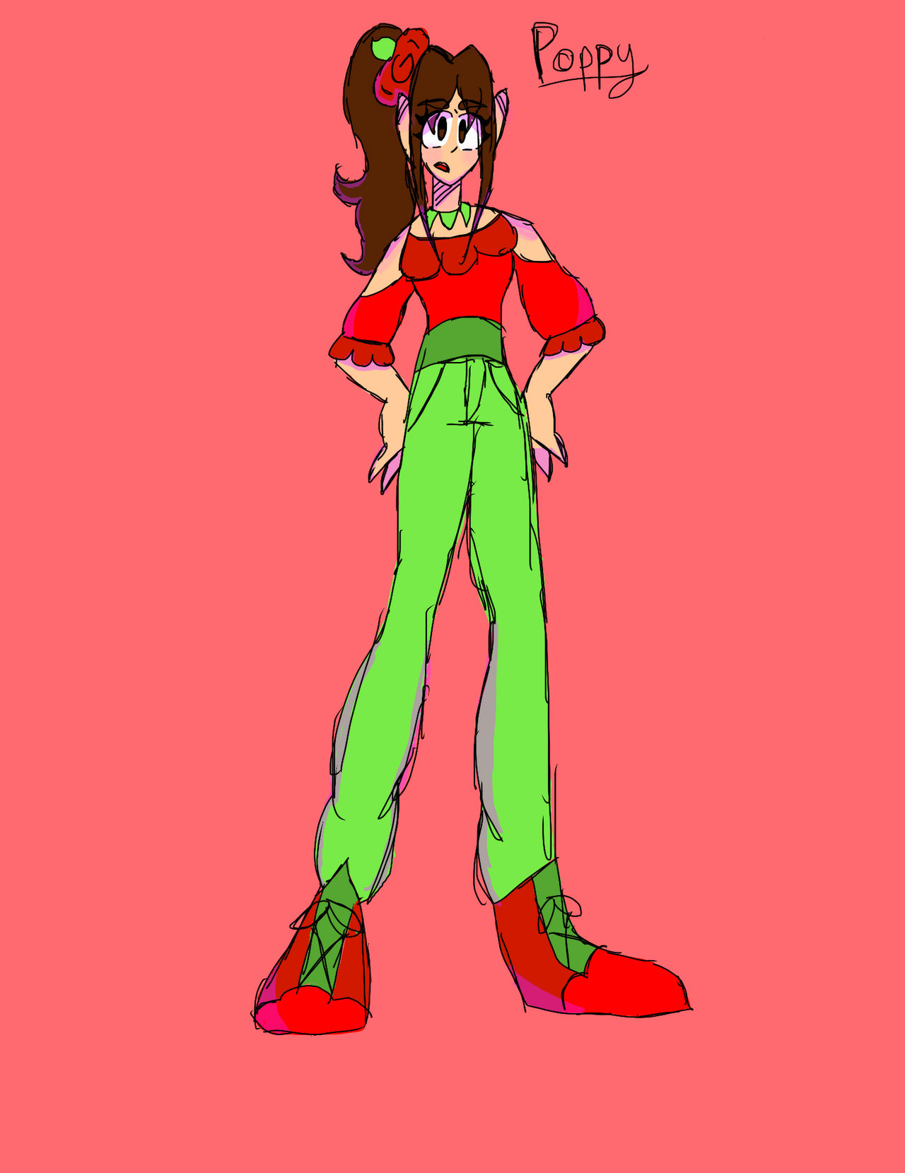 Poppy Base Oc My oc Poppy by BlueFlowerGarden on DeviantArt
