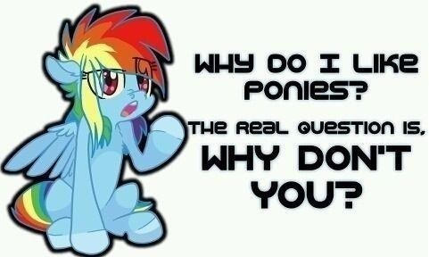 Why do I like ponies?