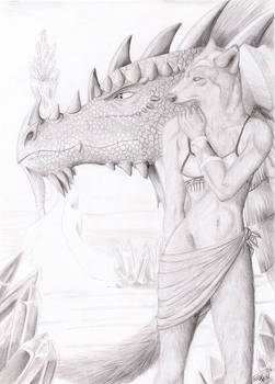 Icewolfprincess and her dragon