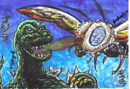 Godzilla vs. Mothra Sketchcard