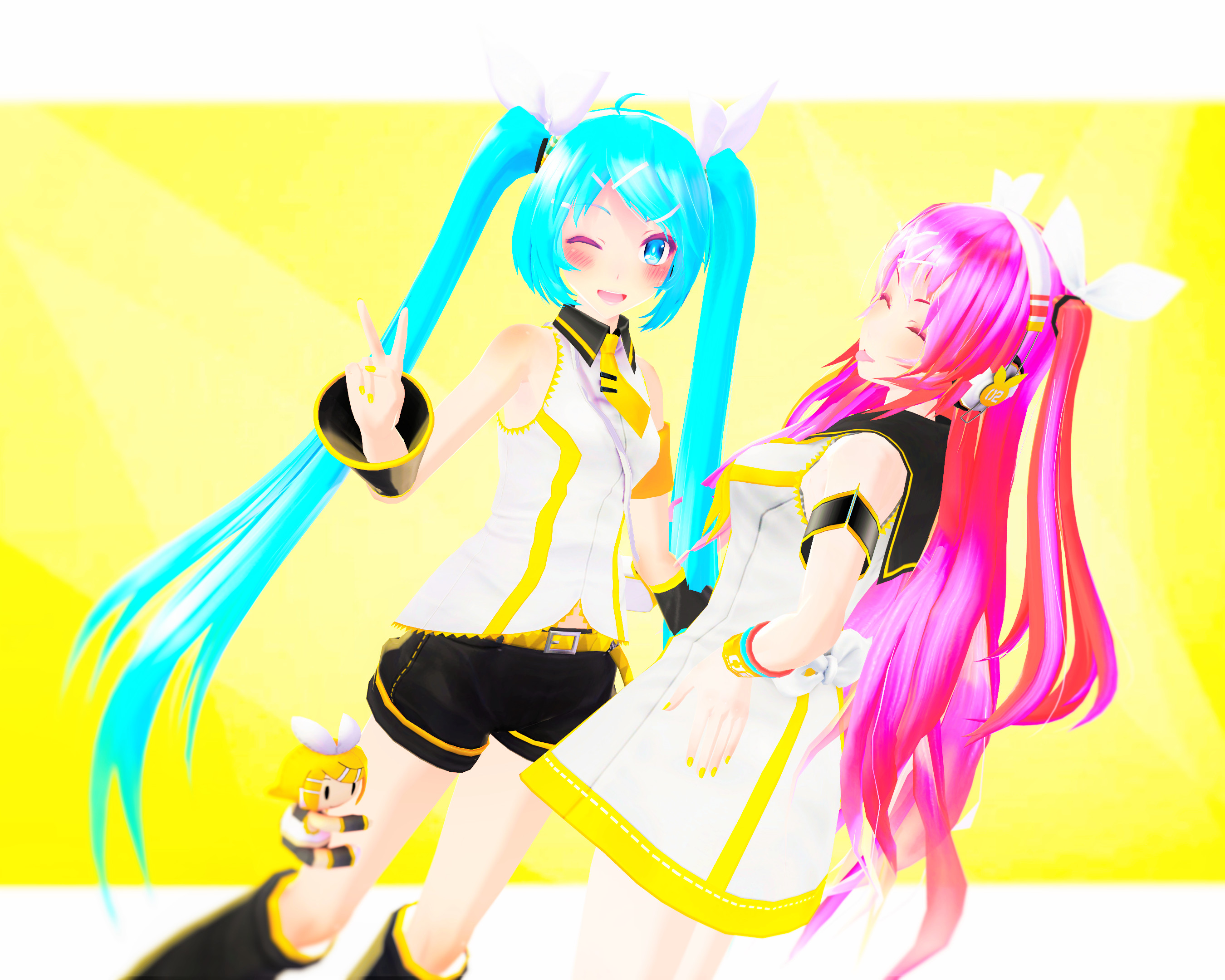 Mmd Chibi Rin (MMD) Rin Cosplay ^^ by Hika12 on DeviantArt